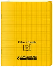 CONQUERANT CLASSIQUE Cahier à rabat 240 x 320 mm, jaune