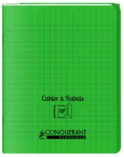 CONQUERANT CLASSIQUE Cahier à rabat 240 x 320 mm, vert