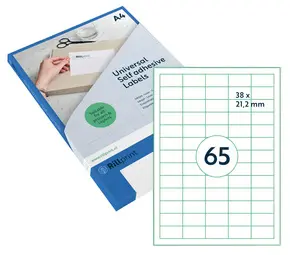 rillprint Etiquette universelle, 70 x 37 mm, blanc