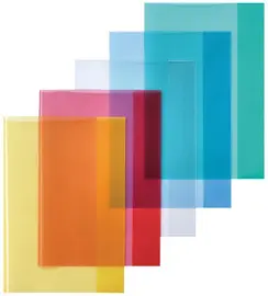 herlitz Protège-cahier format A4, en PP, bleu transparent