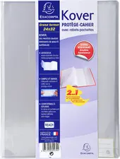 EXACOMPTA Protège-cahier Kover, PVC, 240 x 320 mm, incolore