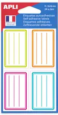 APLI Etiquettes pour livre, 36 x 56 mm, lignées, assorti