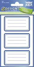 ZDesign SCHOOL Etiquettes livres "bordures", bleu