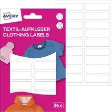 AVERY Étiquette pour textile, 13 x 45 mm, blanc
