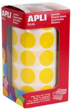 APLI Kids Gommette de couleur en rouleau, jaune