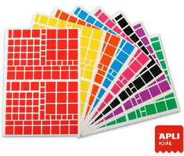 APLI kids Gommettes "Carré", grand conditionnement