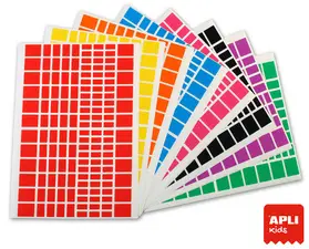 APLI kids Gommettes "Rectangle", grand conditionnement