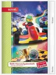 ROTH Hausaufgabenheft Kids für clevere Faule "Kart Race