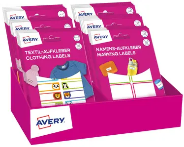 AVERY Assortiment Back-To-School 2025, présentoir en carton