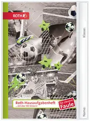 ROTH Hausaufgabenheft Teens für clevere Faule Soccer Collage