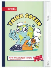 ROTH Hausaufgabenheft Teens für clevere Faule Go Green