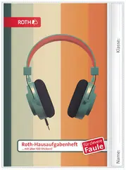 ROTH Hausaufgabenheft Teens für clevere Faule Retro Music