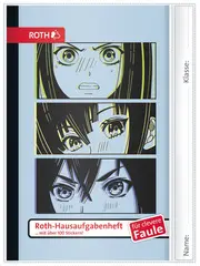 ROTH Hausaufgabenheft Teens für clevere Faule Manga Eyes