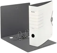 LEITZ Classeur Solide, 180 degrés, 82 mm, blanc