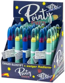 WEDO Crayon de papier éternel "Pointy Rakete", présentoir