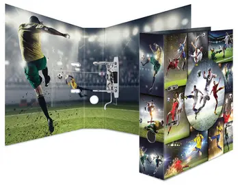 HERMA Classeur à levier à motifs "football", dos: 70 mm,