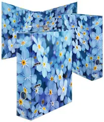 HERMA Classeur à motifs fleurs "Blue Flowers", A4