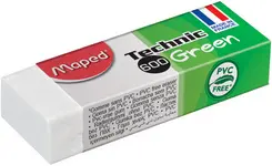 Maped Gomme en plastique Technic  600 Green, blanc