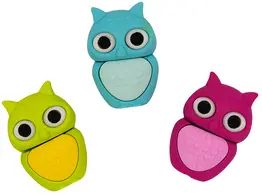 WEDO Gomme en plastique Hibou "LULU", assorti