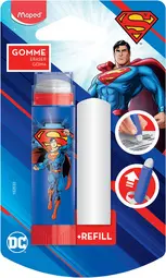 Maped Gomme en plastique SUPERMAN + gomme de rechange