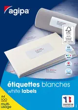 agipa Etiquette universelle, 50 x 50 mm, coins droits