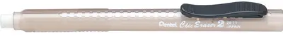 Pentel Stylo-gomme ClicEraser2 ZE11T, noir-transparent