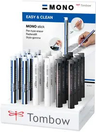 Tombow Stylo-gomme "MONO Stick", présentoir de 24