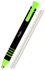 Läufer Stylo-gomme en plastique, 2 gommes de rechange, vert