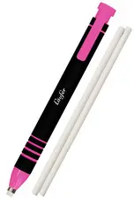 Läufer Stylo-gomme en plastique, 2 gommes de rechange, rose