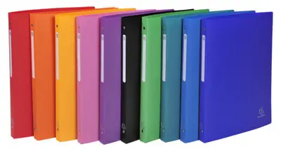 EXACOMPTA Classeur souple, PP, 4 anneaux, A4, vert foncé