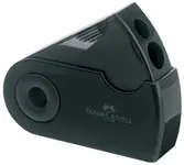 FABER-CASTELL Taille-crayon double SLEEVE, noir