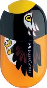 FABER-CASTELL Taille-crayon double "aigle", orange/noir