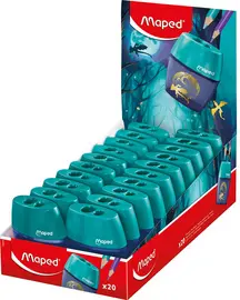 Maped Taille-crayon 2 trous DRAGON, en plastique, présentoir