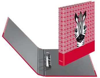 herlitz Classeur à anneaux maX.file "Cute Animals Zebra", A4