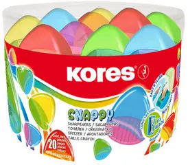 Kores Taille-crayon avec réservoir "Snappy", Boîte ronde, co