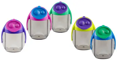 Kores Taille-crayon double "MIGOO", forme ronde, assorti