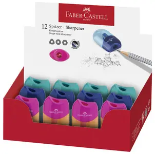 FABER-CASTELL Taille-crayon réservoir TREND 2019, présentoir
