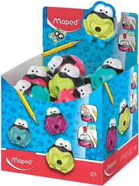 Maped Taille-crayons Croc Croc Signal, présentoir de 24