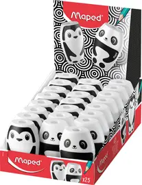Maped Taille-crayons FANCY, noir/blanc, présentoir de 25