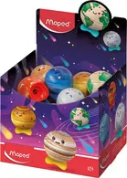 Maped Taille-crayon PLANET, métallique, présentoir de 24