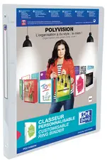 Oxford Classeur personnalisable POLYVISION, 20 mm, incolore