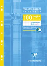 Clairefontaine Feuillets mobiles, A4, quadrillé, 200 pages