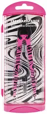 FABER-CASTELL Compas à réglage rapide, rose fluo / noir