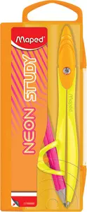 Maped Coffret de compas STUDY NEON, avec bague, assorti