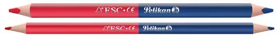 Pelikan Crayon bicolore gros, rouge/bleu