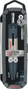Maped Coffret de compas technique No.308, 3 pièces, noir