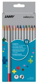 LAMY Crayon de couleur triangulaire colorplus, étui de 12