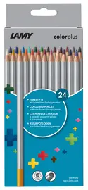 LAMY Crayon de couleur triangulaire colorplus, étui de 24