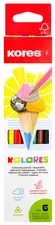 Kores Crayon de couleur triangulaire "Kolores", étui carton