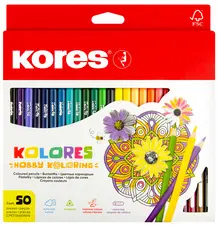 Kores Crayons de couleur triangulaires "Hobby Koloring",